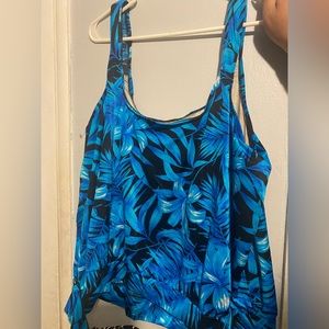 Floral bathing suit top